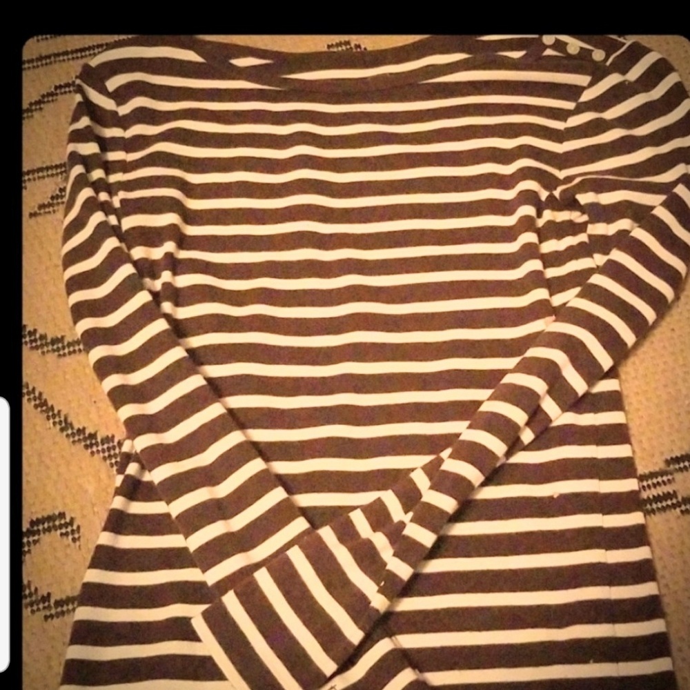 Striped Gap boatneck top